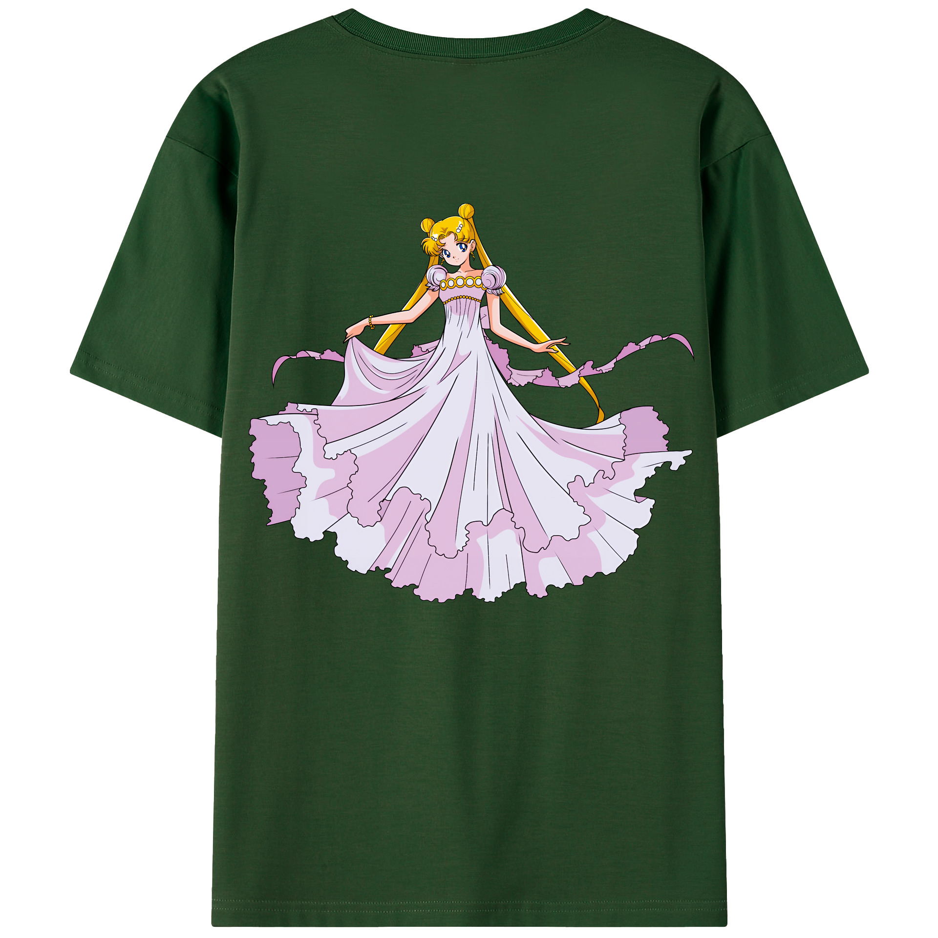 （画像用） 美少女戦士セーラームーン 愛野 美奈子 あいの みなこ Sailor Moon Aino Minako 綿100％半袖Tシャツ（背面プリント）